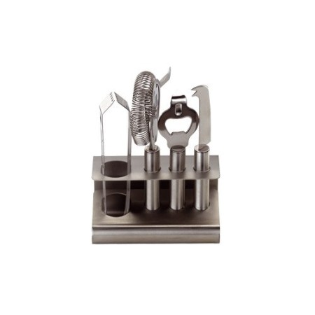 SET DA BAR 5 PEZZI INOX