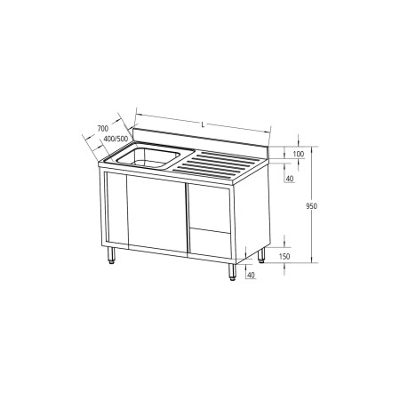 LAVELLO ARMADIATO 1 VASCA E...
