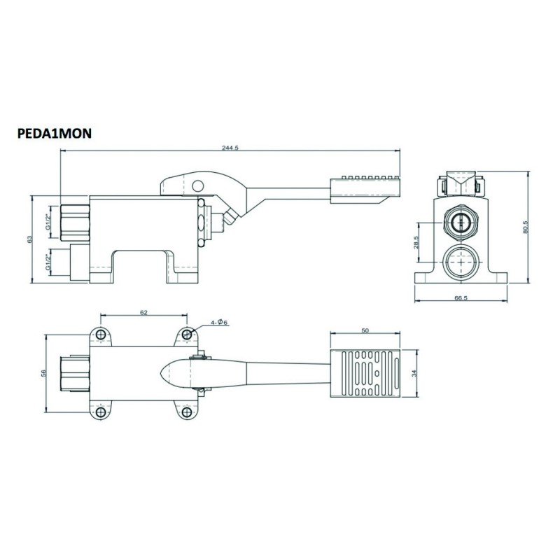 RUBINETTO A PEDALE A TERRA...
