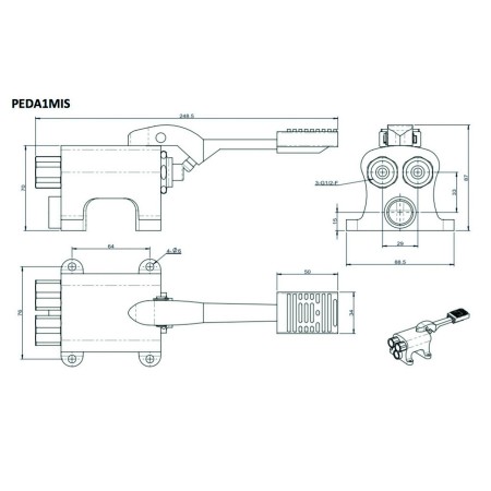 RUBINETTO A PEDALE A TERRA...