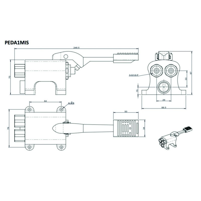 RUBINETTO A PEDALE A TERRA...